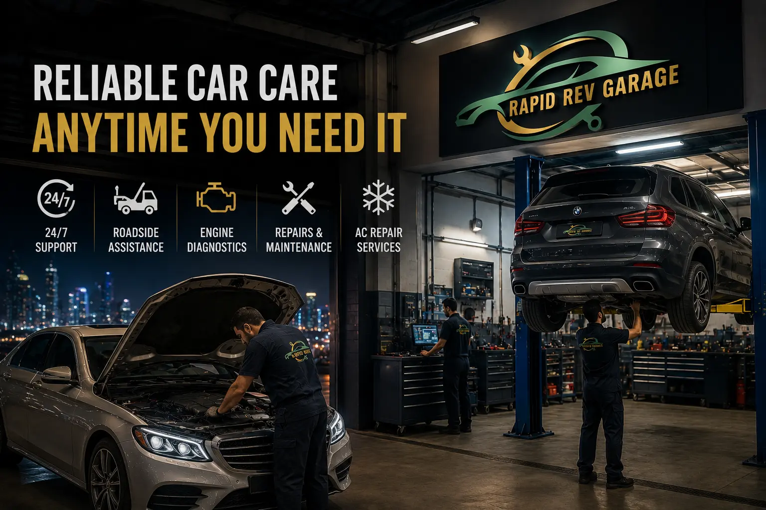 24-Hour Auto Garage Near Me in Dubai