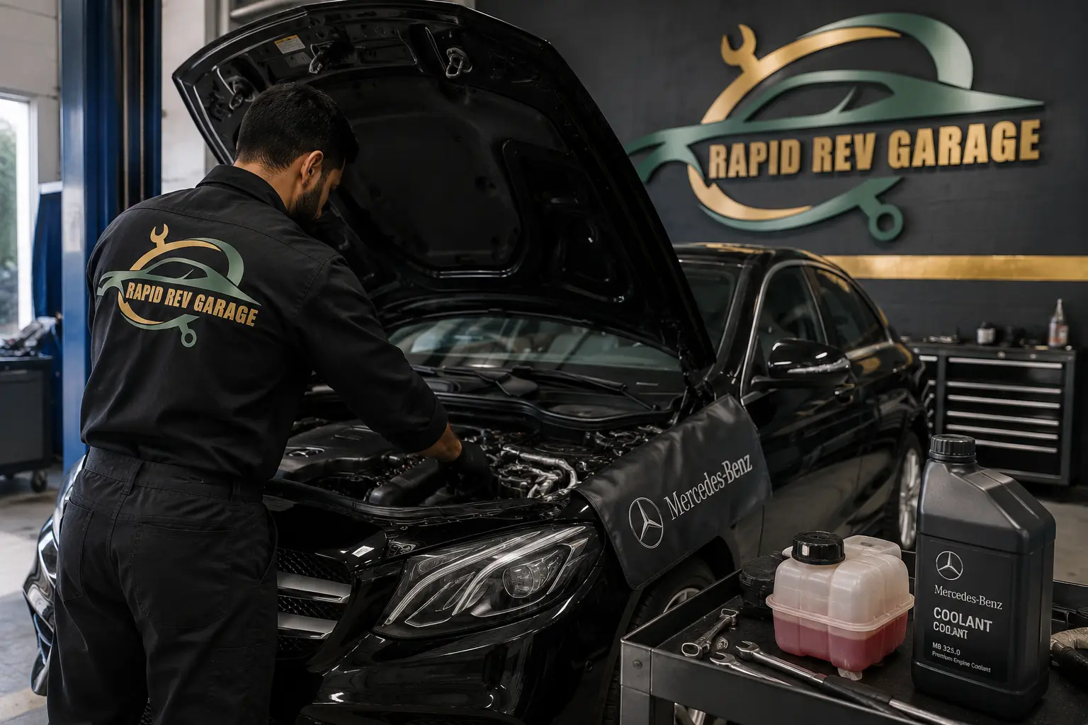 Mercedes coolant leak repair Dubai