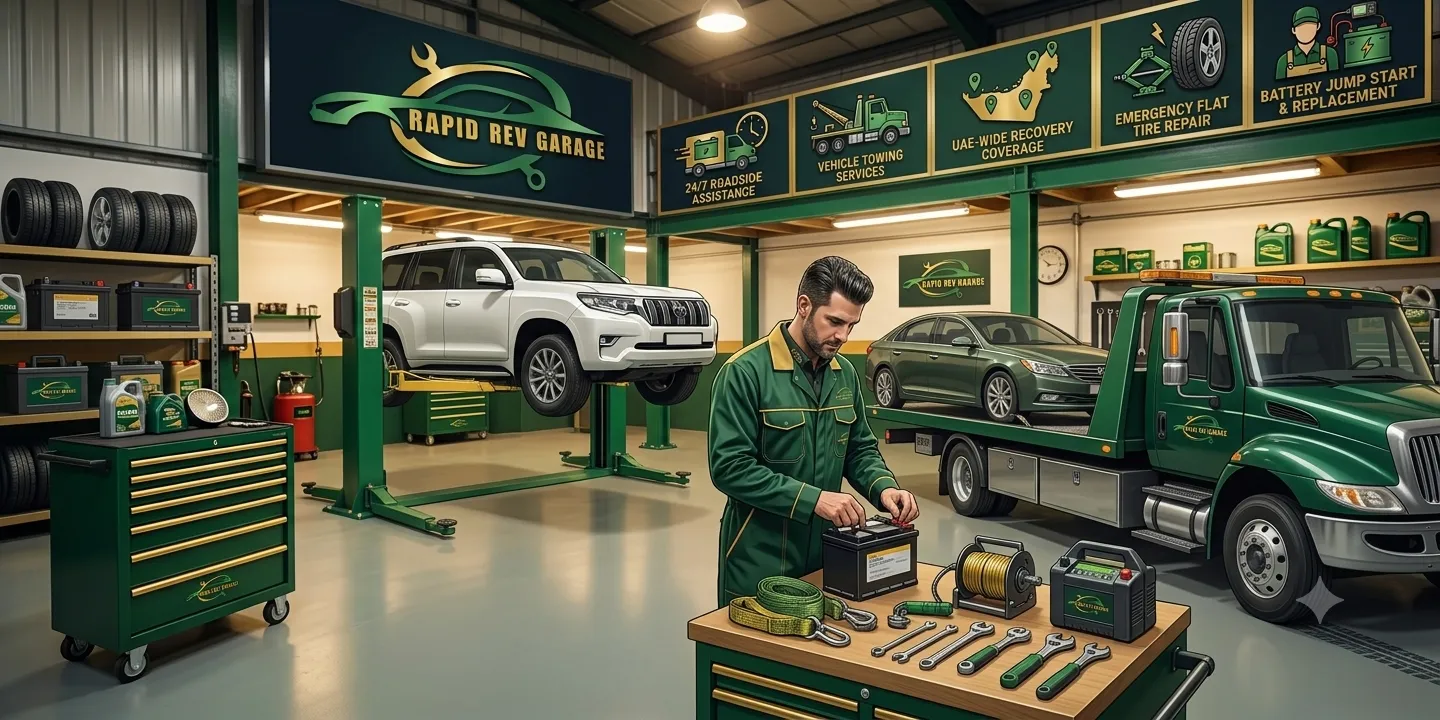 UAE Car Recovery Services at Rapid Rev Garage by Expert