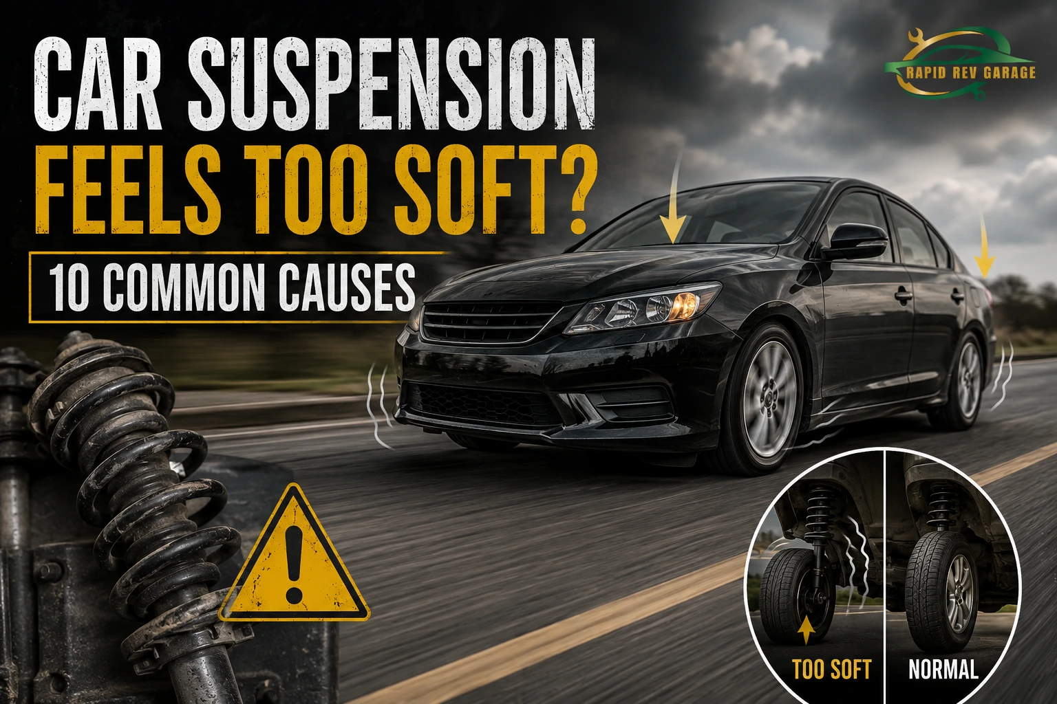 Car suspension feels too soft