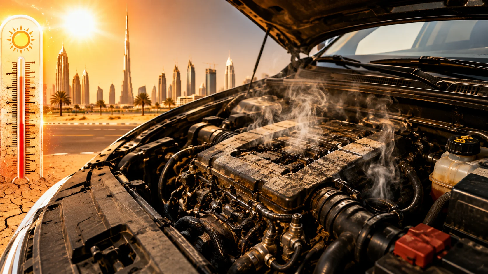 Dubai Heat Damages Car Engines