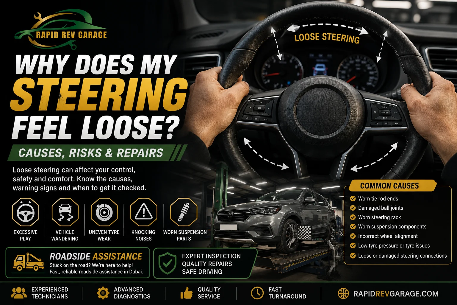 Causes & Repair Services for Steering Feel Loose