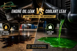 Engine Oil Leak vs Coolant Leak: Services by Rapid Rev Garage