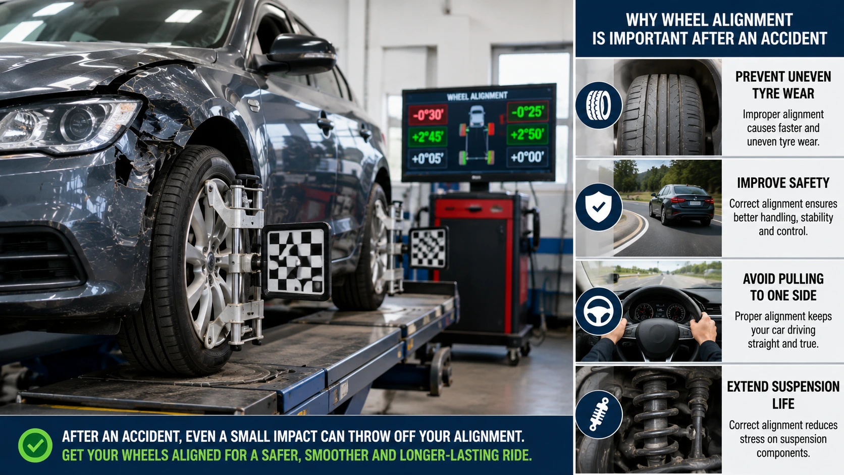 Wheel Alignment Important After an Accident