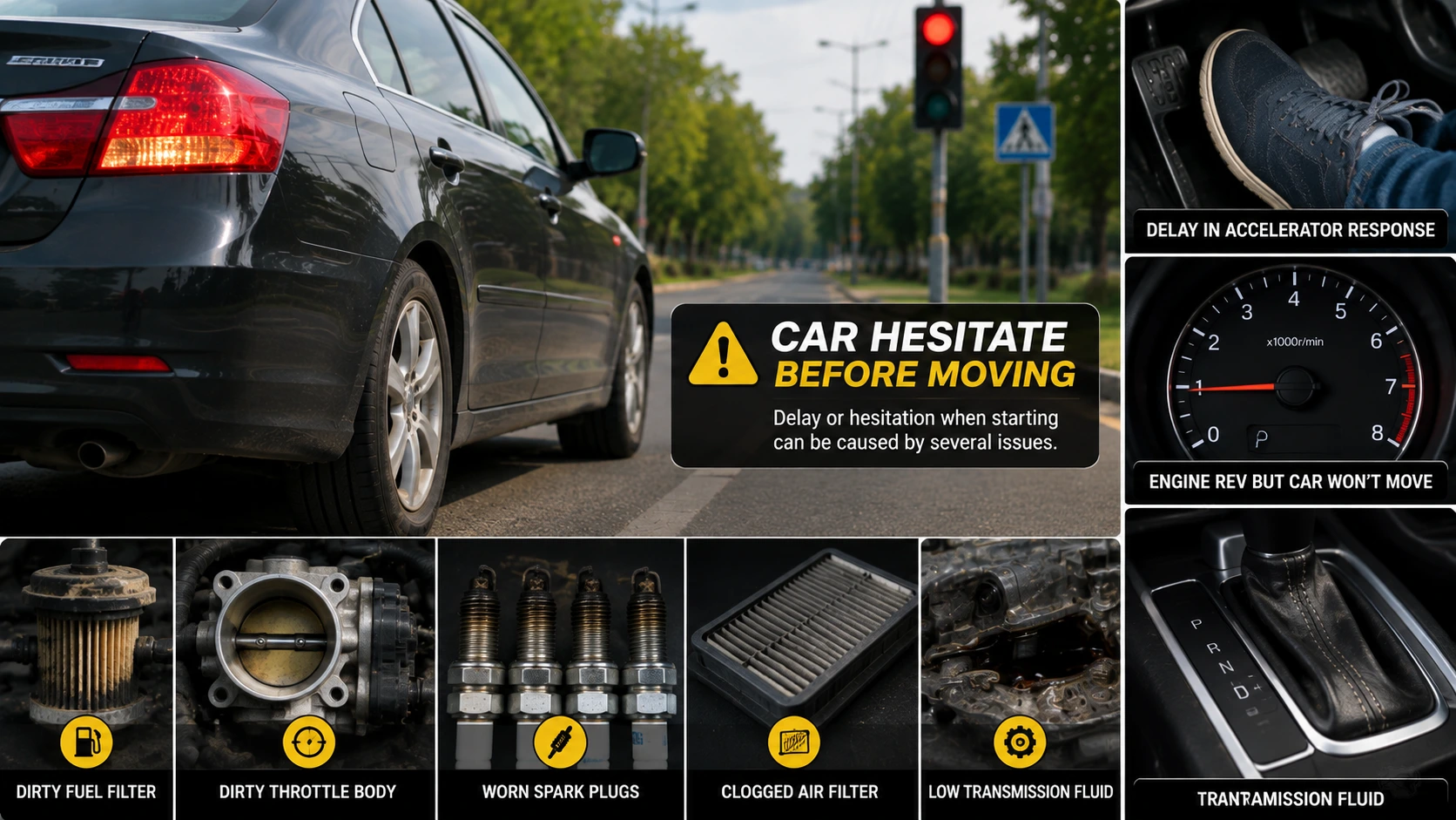 Car Hesitate Before Moving