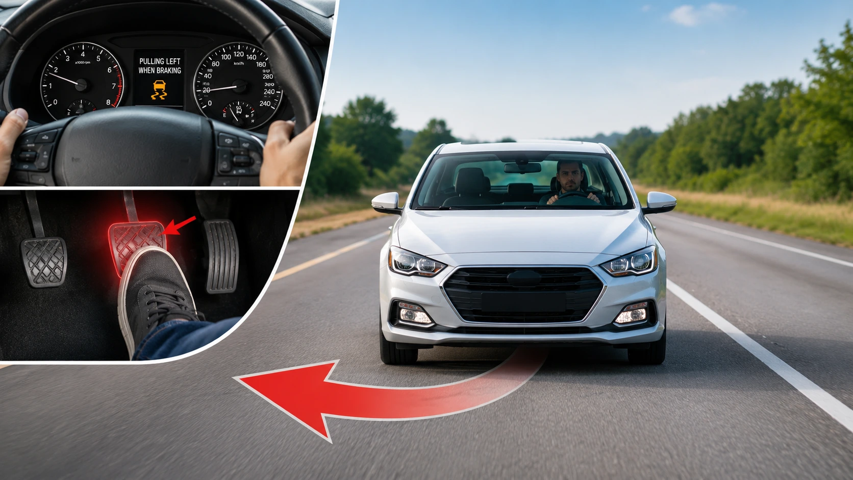 Car Pulls Left Only While Braking