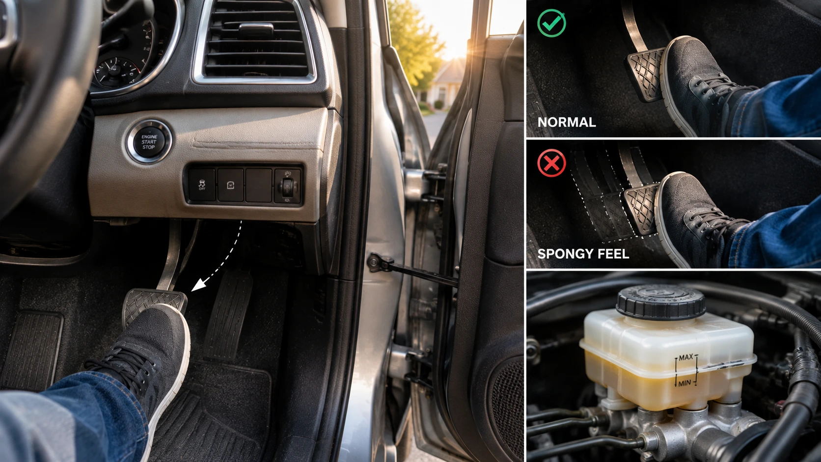 Brake Pedal Feels Spongy in Morning