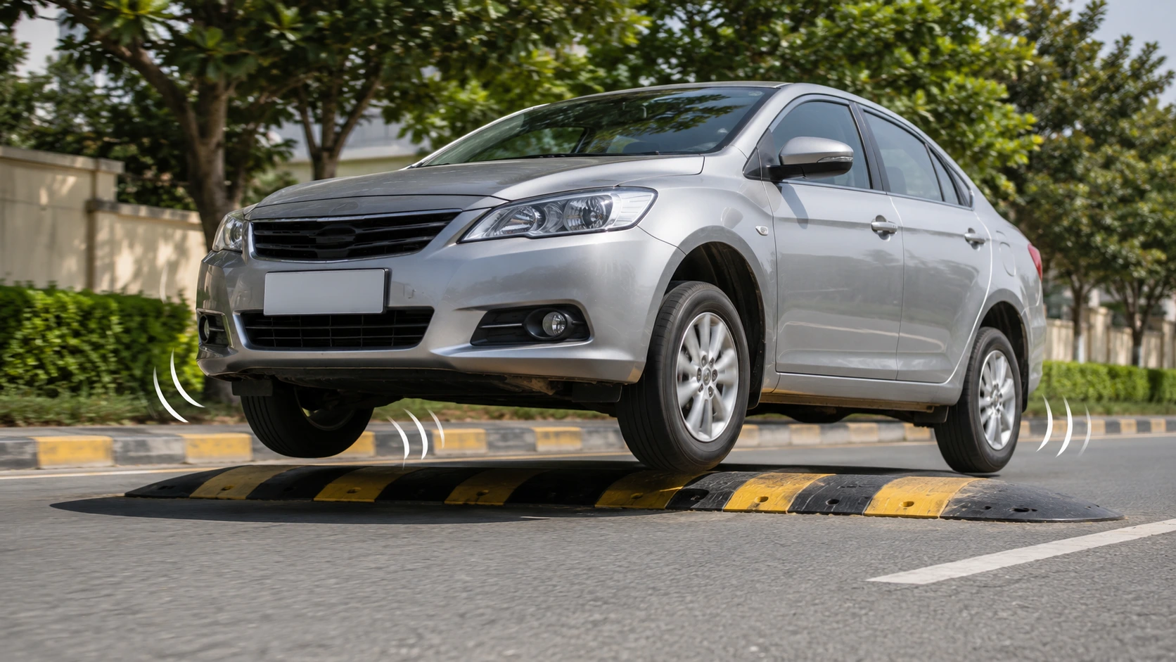 Car Bounce After Speed Breakers