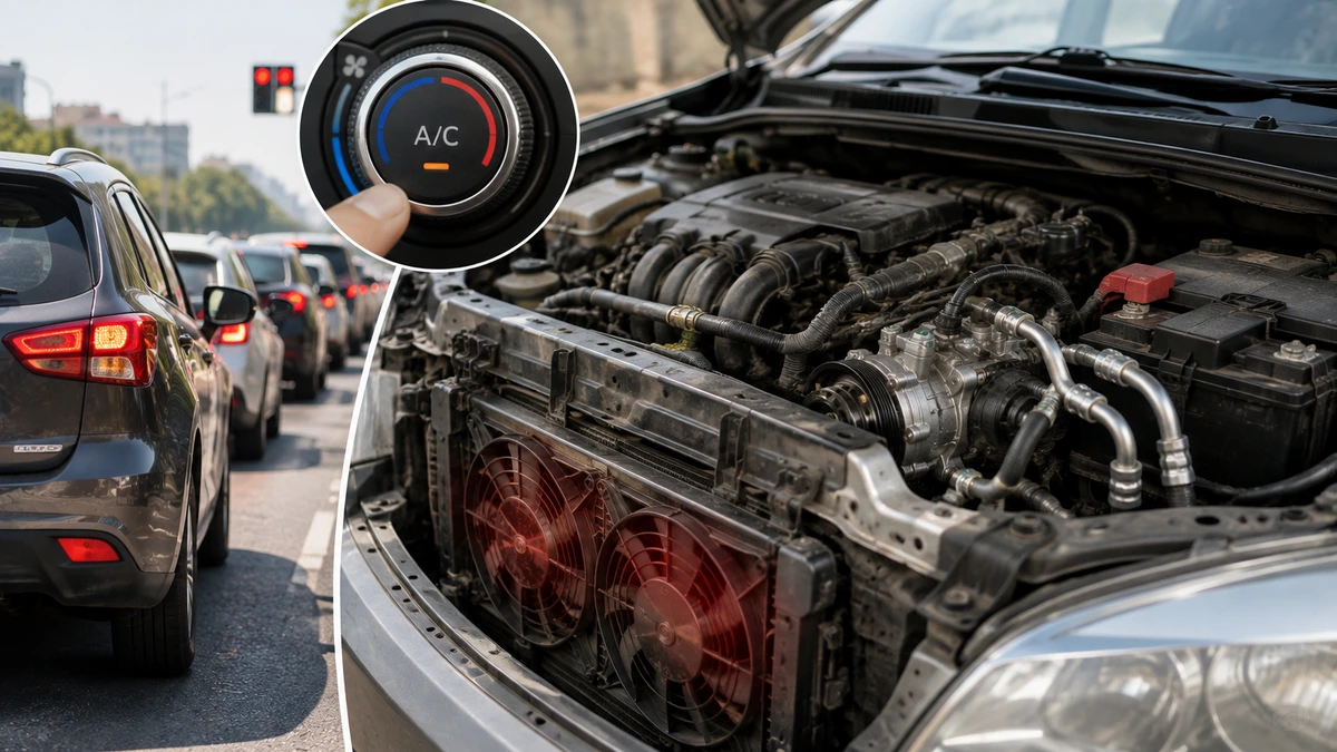 Car AC Stop Cooling in Traffic