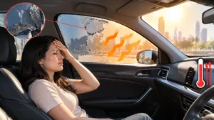Damaged Window tint increases cabin Heat