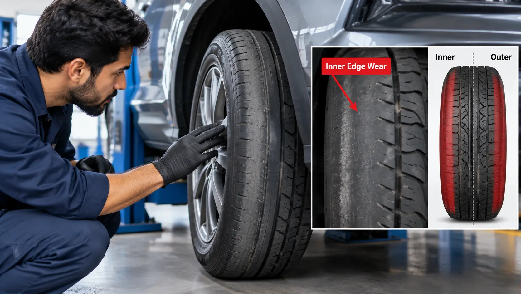 Tyres Are Wearing on the Inside