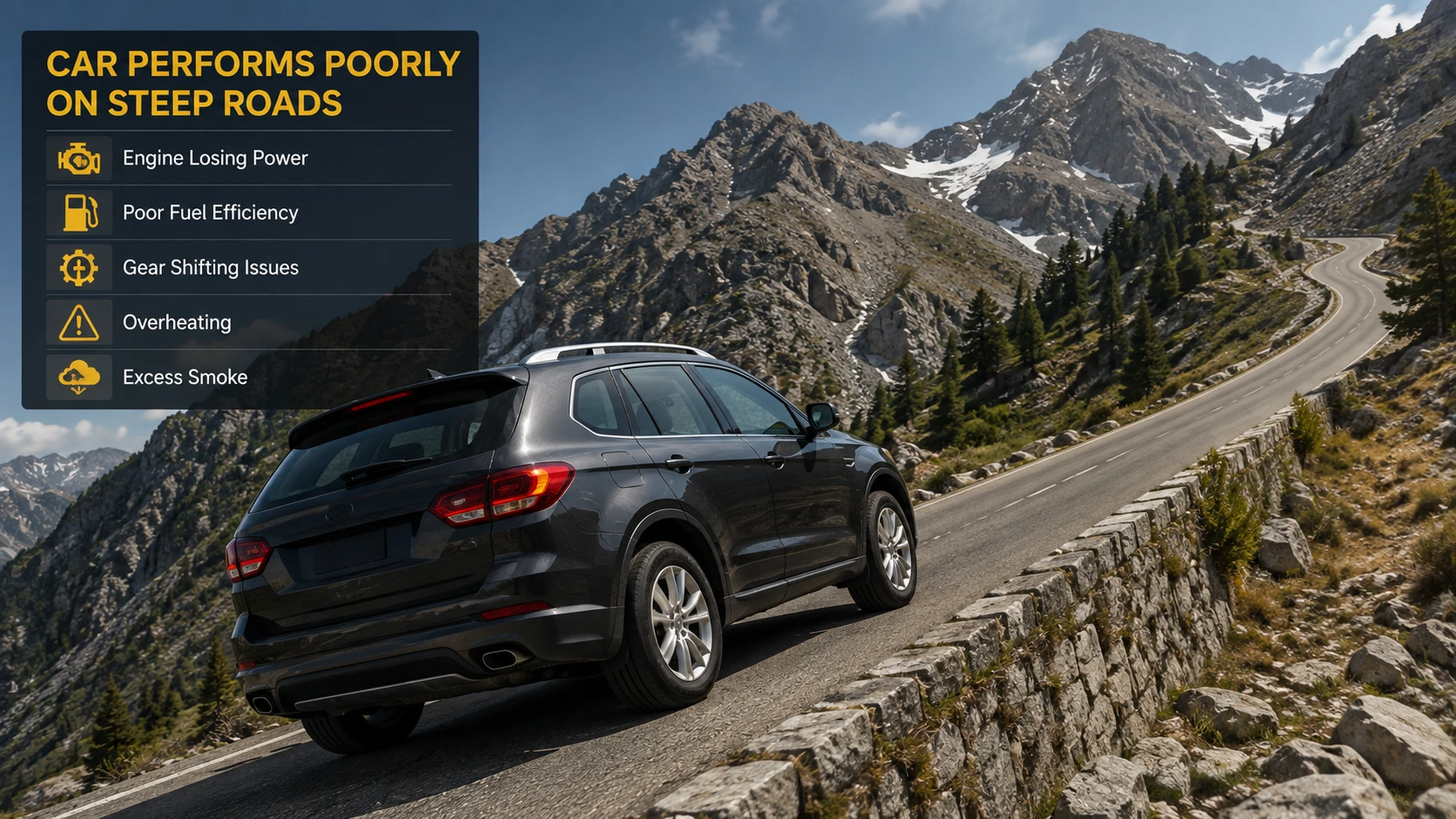 Car Performs Poorly on Steep Roads