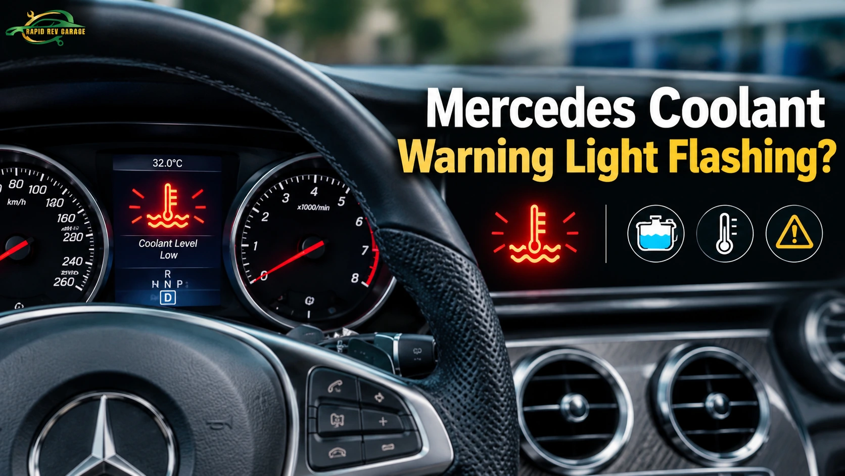 Mercedes Coolant Warning Light Flashing