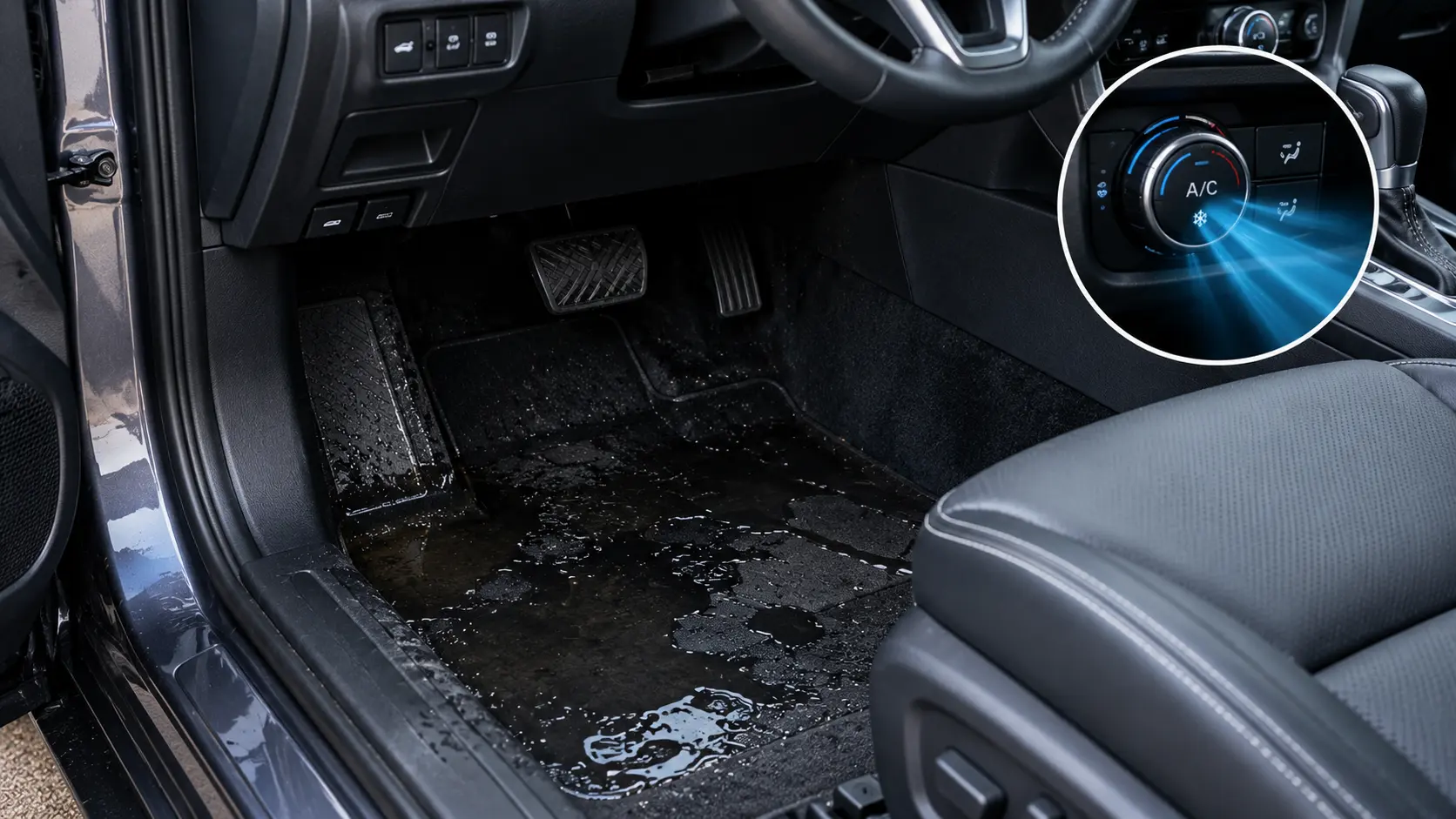 Wet Driver Side Floor After Using AC
