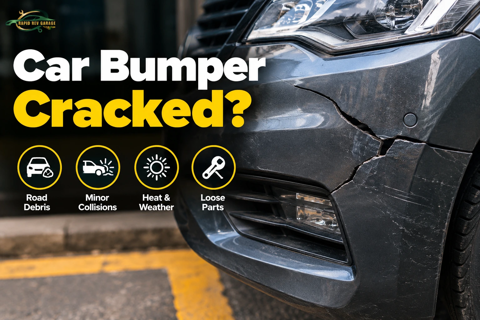 Car Bumper Cracked
