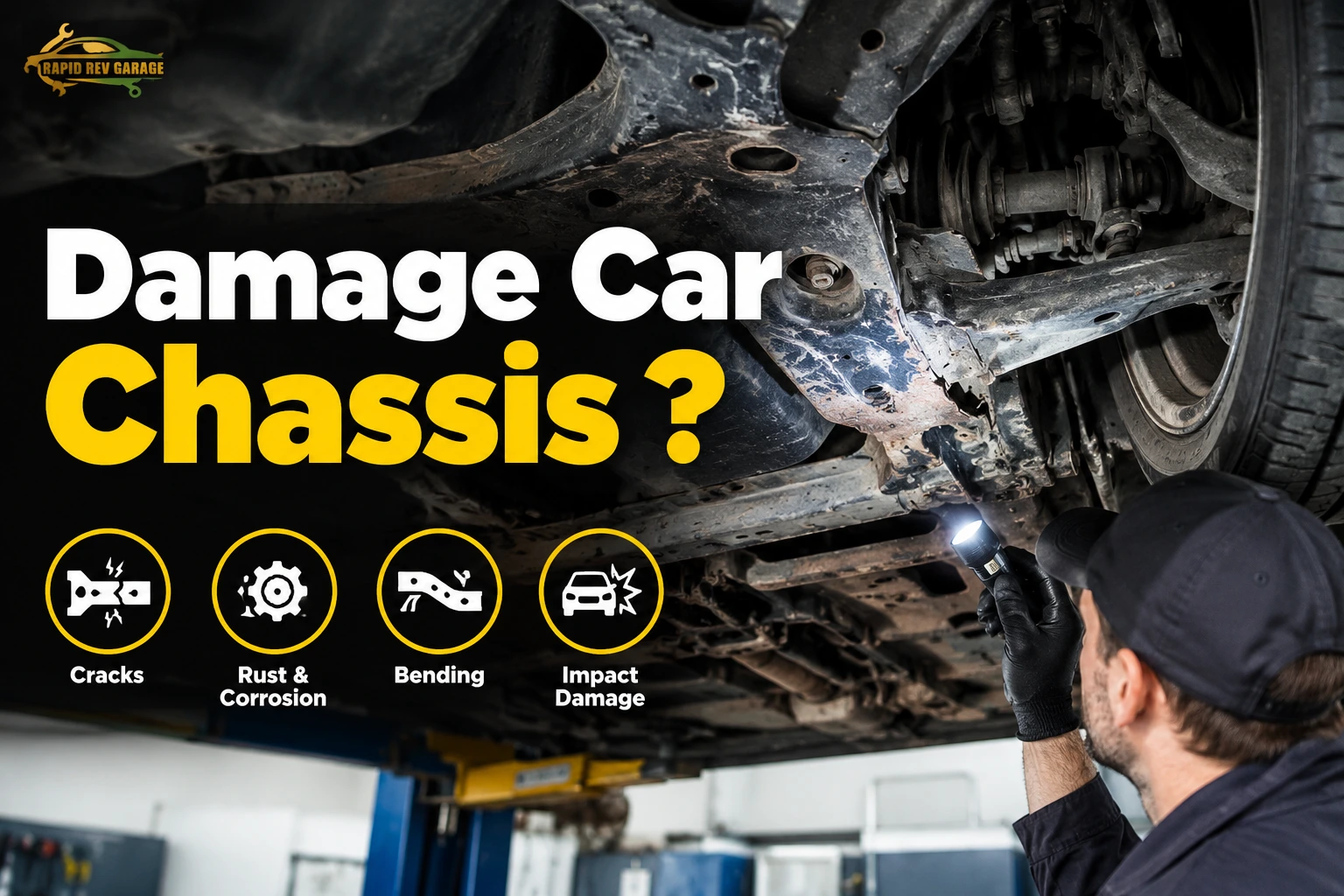 Damage Car chassis