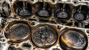 Carbon Buildup Inside Engine