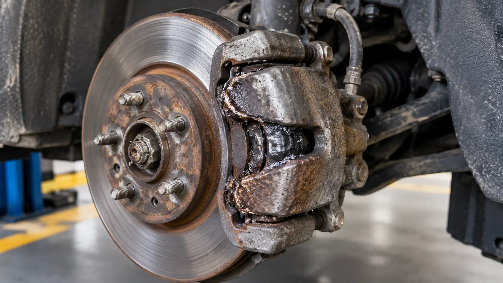Seized Brake Caliper Symptoms