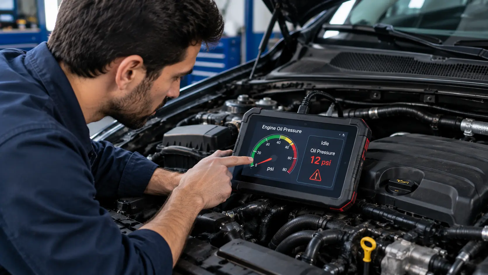 Engine Oil Pressure Drop at Idle