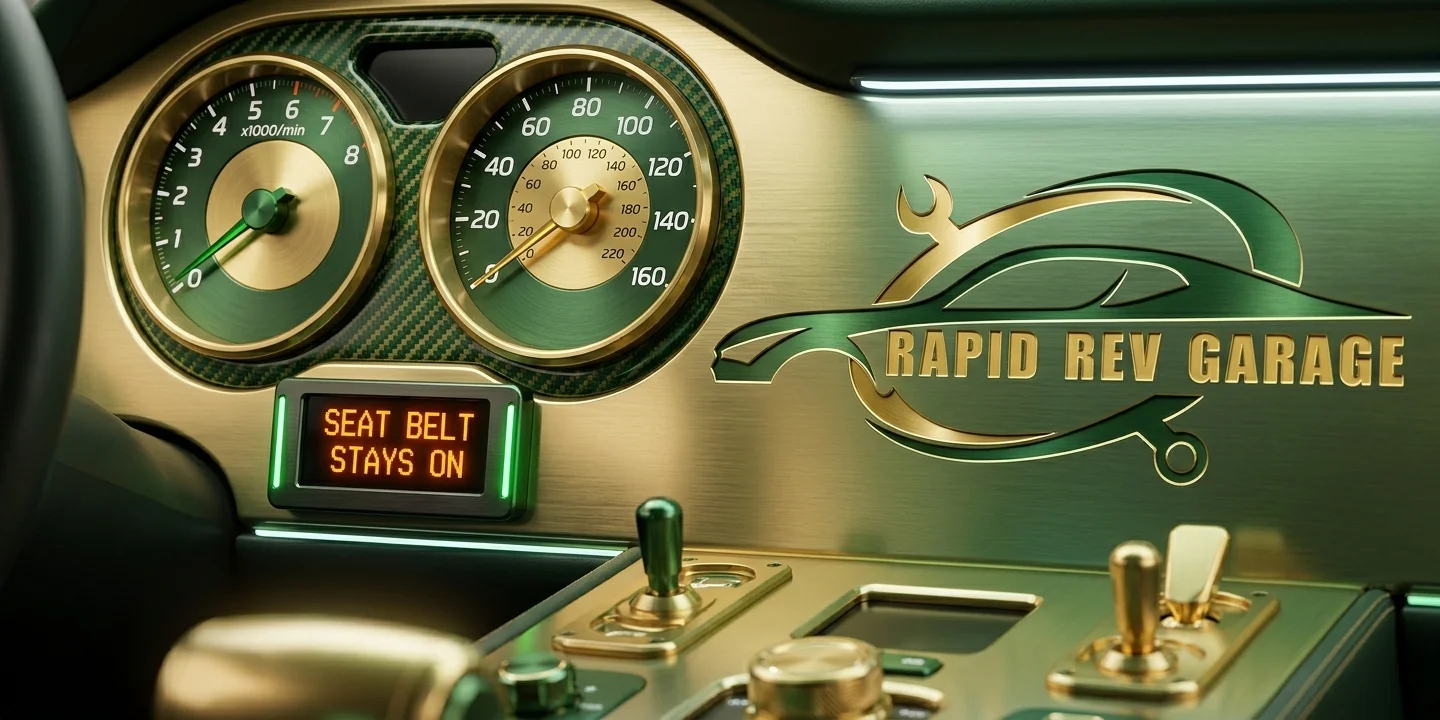 Seat Belt Warning Light Stays On When Buckled In – Common Causes and Repairs at Rapid Rev Garage Dubai