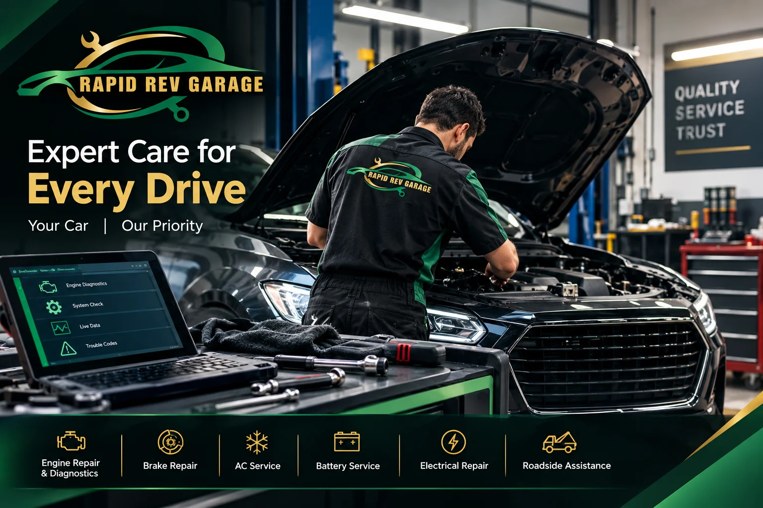 Rapid Rev Garage — Expert Car Mechanic Service